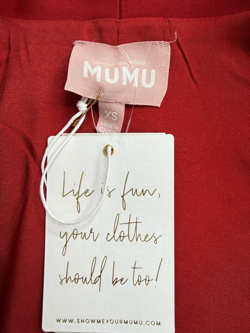 SHOW ME YOUR MUMU NWT Red Major Blazer Size XS O0868 - Picture 6 of 9